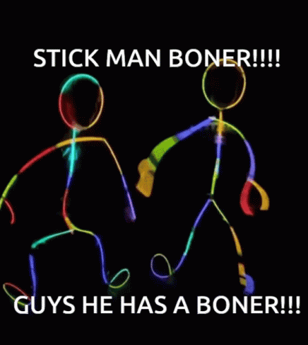 Boner Glow Stick GIF - Boner Glow Stick Stick Man GIFs