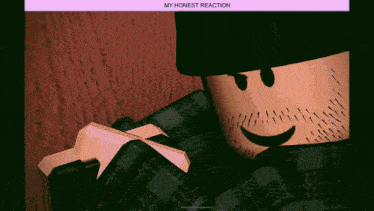 a picture of a man with a beard and the words " my honest reaction " above him