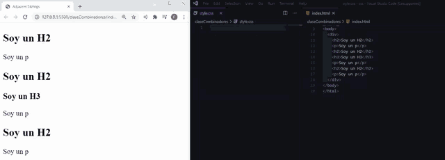 a screenshot of a web page that says soy un h2 on it