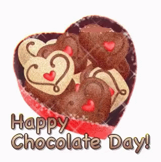 Happy Chocolate Day हैपीचोक्लेटडे GIF - Happy Chocolate Day हैपीचोक्लेटडे दिल GIFs