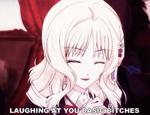 Anime Laughing GIF - Anime Laughing Laughing At You Basic Bitches GIFs
