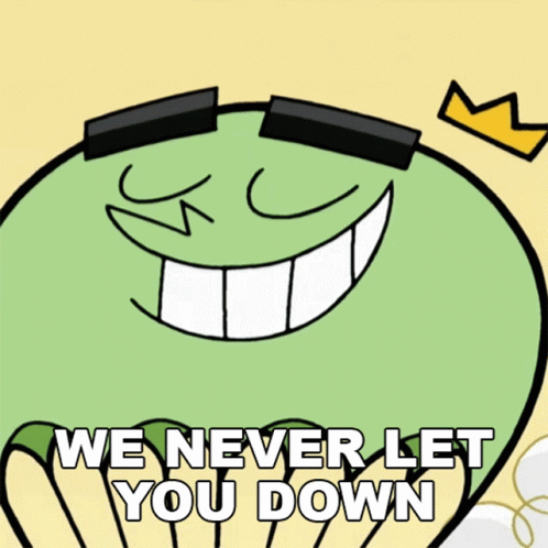 We Never Let You Down Cosmo GIF - We Never Let You Down Cosmo Fairly Odd Baby GIFs