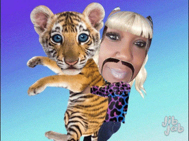 Me As Tiger King Jibjab GIF - Me As Tiger King Jibjab Tiger Pet GIFs