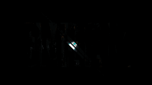 a black and blue background with the letter u in the middle