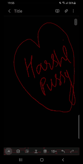 a drawing of a heart with the words " marsh pussy " written on it