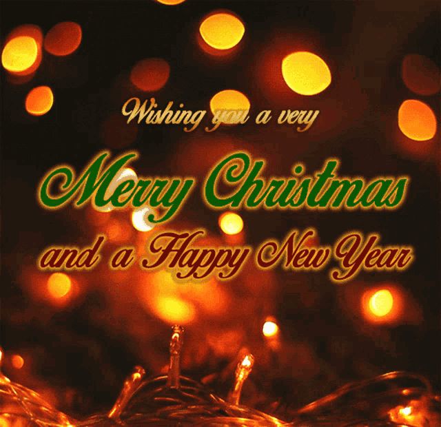 a christmas card wishing you a very merry christmas