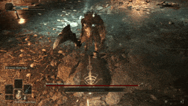 a screenshot of a video game shows a monster named sanctuary moon slashy
