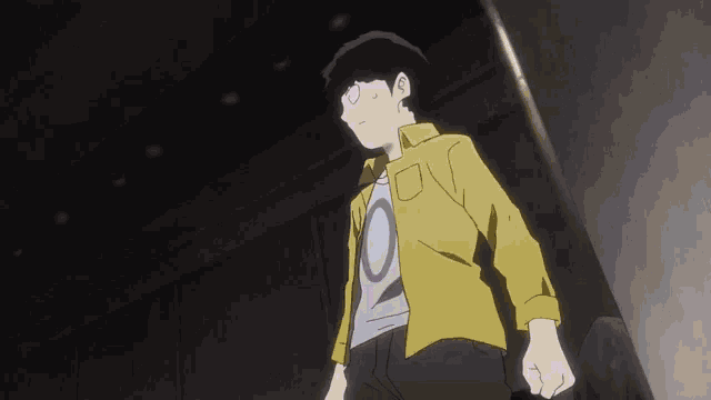 a young man in a yellow shirt with the number 0 on it