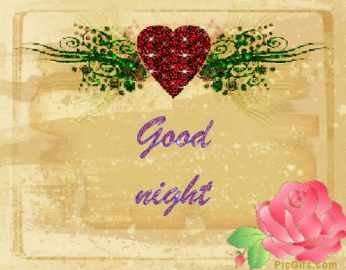 Good Night Rose GIF - Good Night Rose Heart GIFs