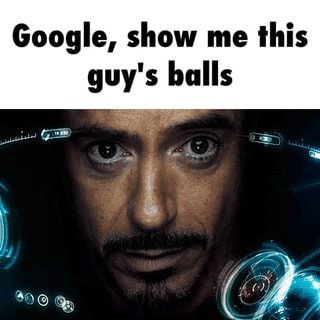 Balls Iron Man GIF