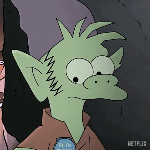 a cartoon character is wearing a watch that says hi i 'm netflix