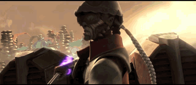 a man in a gas mask is holding a gun in a video game