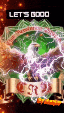 a picture of an eagle with the words let 's good on it