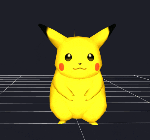 a yellow pikachu with a tear running down its forehead