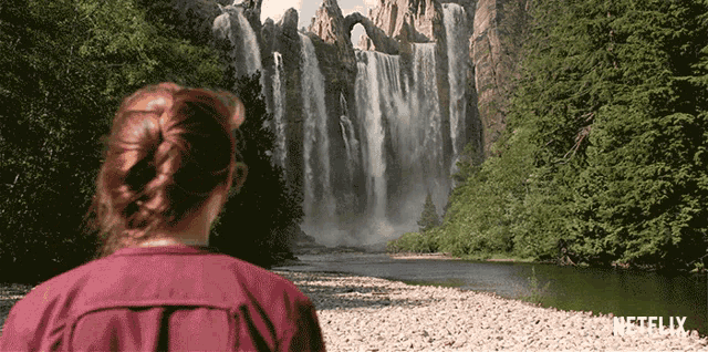 Waterfall Taking In The View GIF - Waterfall Taking In The View Amazing GIFs