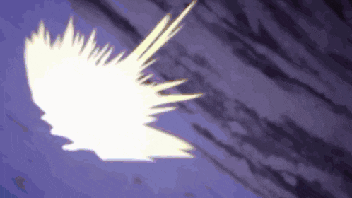 a drawing of a bird flying in the sky with a purple background