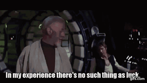 han solo is talking to obi wan kenobi in a star wars movie