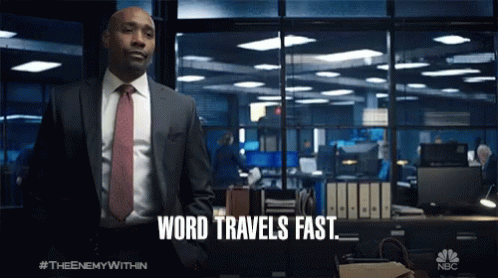 Word Travels Fast Bad News GIF - Word Travels Fast Word Bad News GIFs
