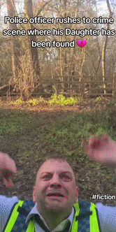 a police officer rushes to crime scene where his daughter was found