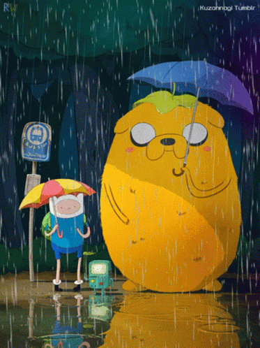 Adventure Time Raining GIF - Adventure Time Raining Bad Weather GIFs