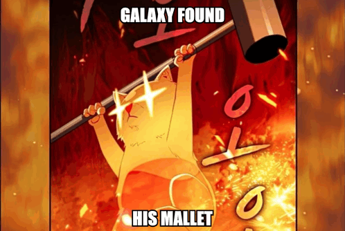 Galaxy Mallet GIF - Galaxy Mallet Gallaxy Found His Mallet GIFs