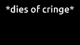 a video game screen that says " dies of cringe " on it