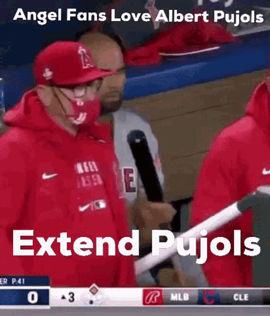 angel fans love albert pujols extend pujols on a mlb broadcast