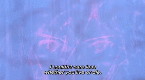 Eva Couldnt Care Less Where You Live Or Die GIF - Eva Couldnt Care Less Where You Live Or Die Evangelion GIFs