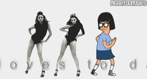 tina loves to dance and bob 's burgers cartoon