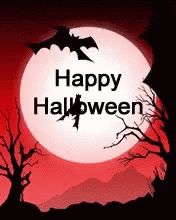 Bats Moon GIF - Bats Moon Happy Halloween GIFs