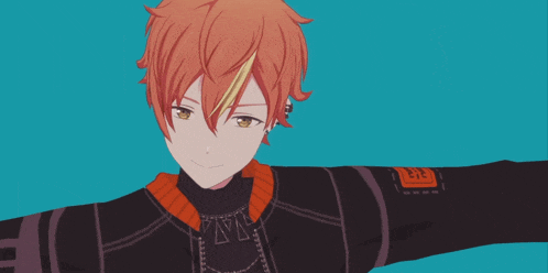 a cartoon character with red hair and a necklace that says vava on it