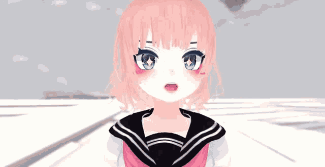 Anime Girl Vrchat GIF