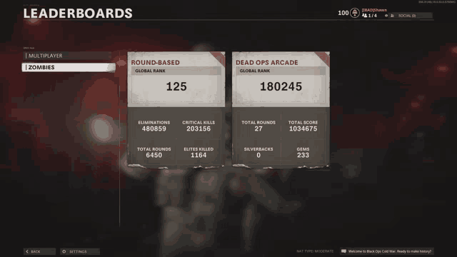 a screenshot of a video game showing leaderboards