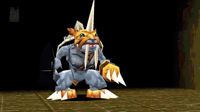 a video game character is being attacked by an attacker
