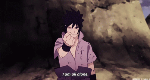 Sasuke Uchiha I Am All Alone GIF - Sasuke Uchiha I Am All Alone Serious GIFs