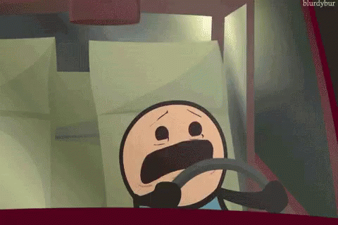 Cynaide And Happiness Scream GIF - Cynaide And Happiness Scream Driving GIFs