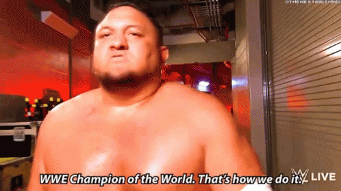 Samoa Joe Wwe Champion GIF - Samoa Joe Wwe Champion Thats How We Do It GIFs