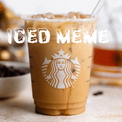 a cup of starbucks iced coffee with a straw
