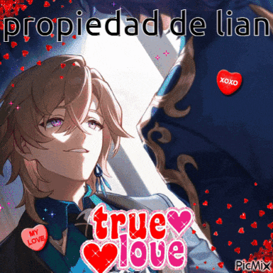 a picture of a boy with a heart that says " true love "