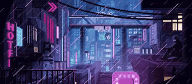 Pixel Neon Rain GIF - Pixel Neon Rain GIFs