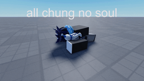 all chung no soul is written in white letters on a gray background