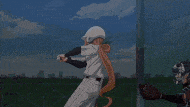 a pixel art of a baseball player getting ready to hit a ball