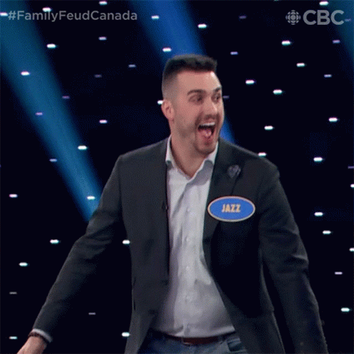 Excited Family Feud Canada GIF - Excited Family Feud Canada Thats Cool GIFs