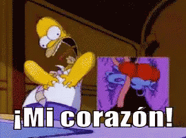 Homer Simpson Mi Corazón GIF - Homer Simpson Mi Corazon Infarto GIFs