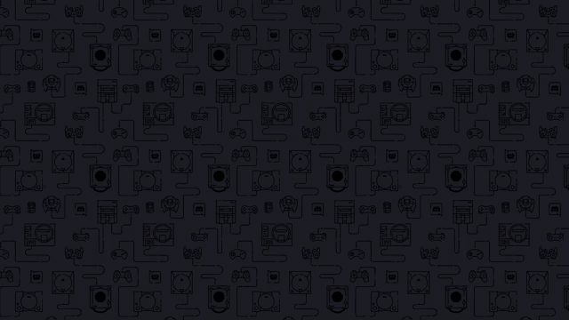 a black background with a seamless pattern of video game controllers