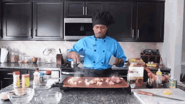 Alonzo Lerone Cooking GIF - Alonzo Lerone Cooking Hibachi GIFs