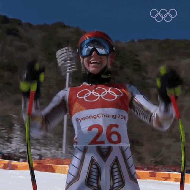 Gold Medal Winner Ester Ledecka GIF - Gold Medal Winner Ester Ledecka Winter Olympics2022 GIFs