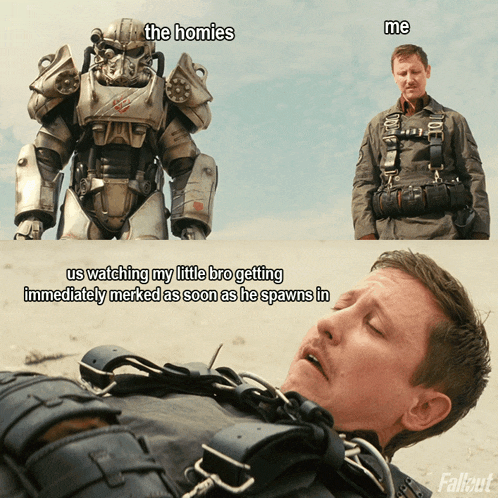 a picture of a robot and a man with the words " the homies " on top