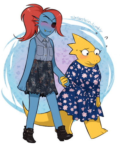 a drawing of two cartoon characters with the name sintaslein.tumblr written below them