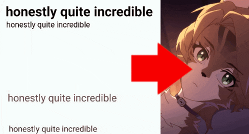 a picture of a cat with the words " honestly quite incredible " below it